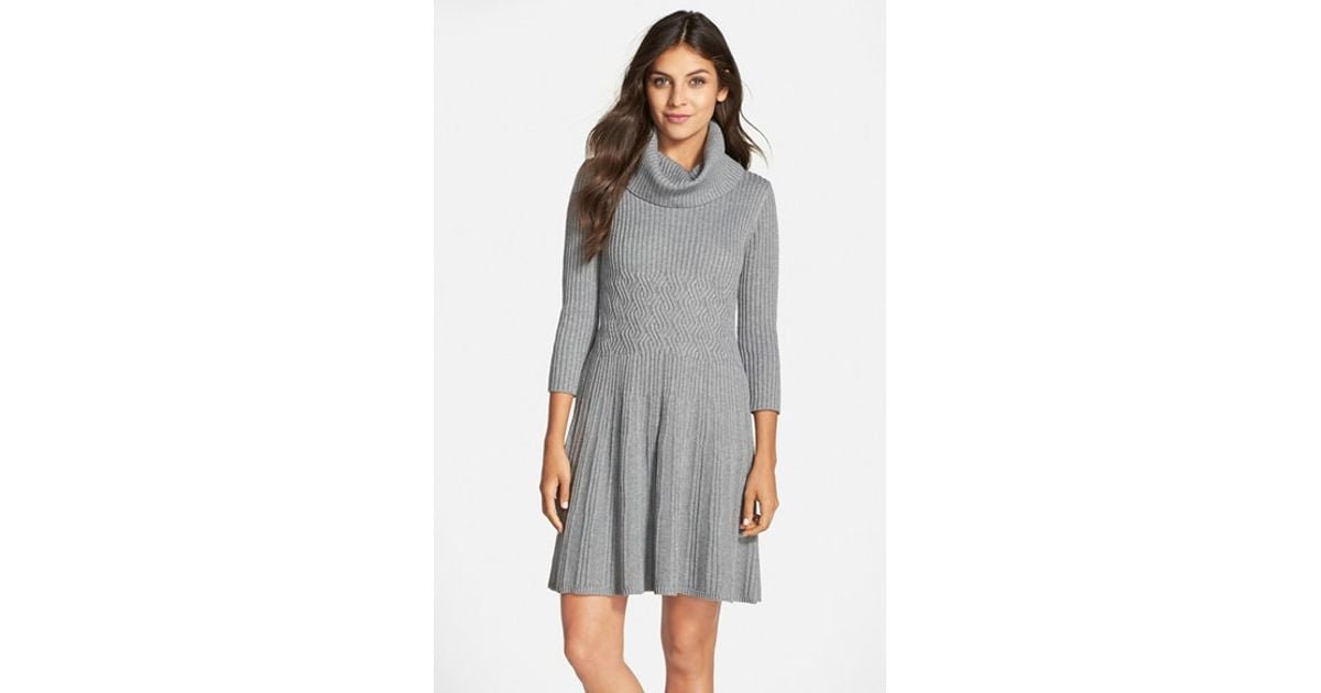 fit & flare sweater dress eliza j