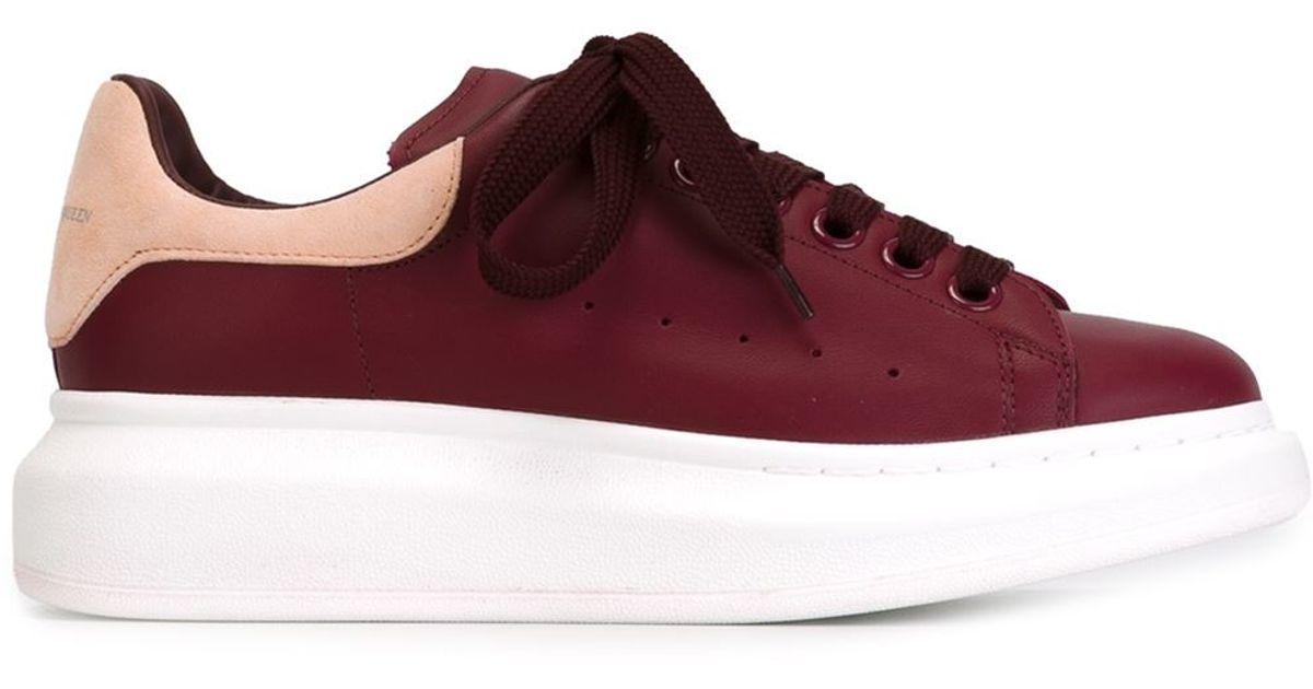 alexander mcqueen bordeaux sneakers