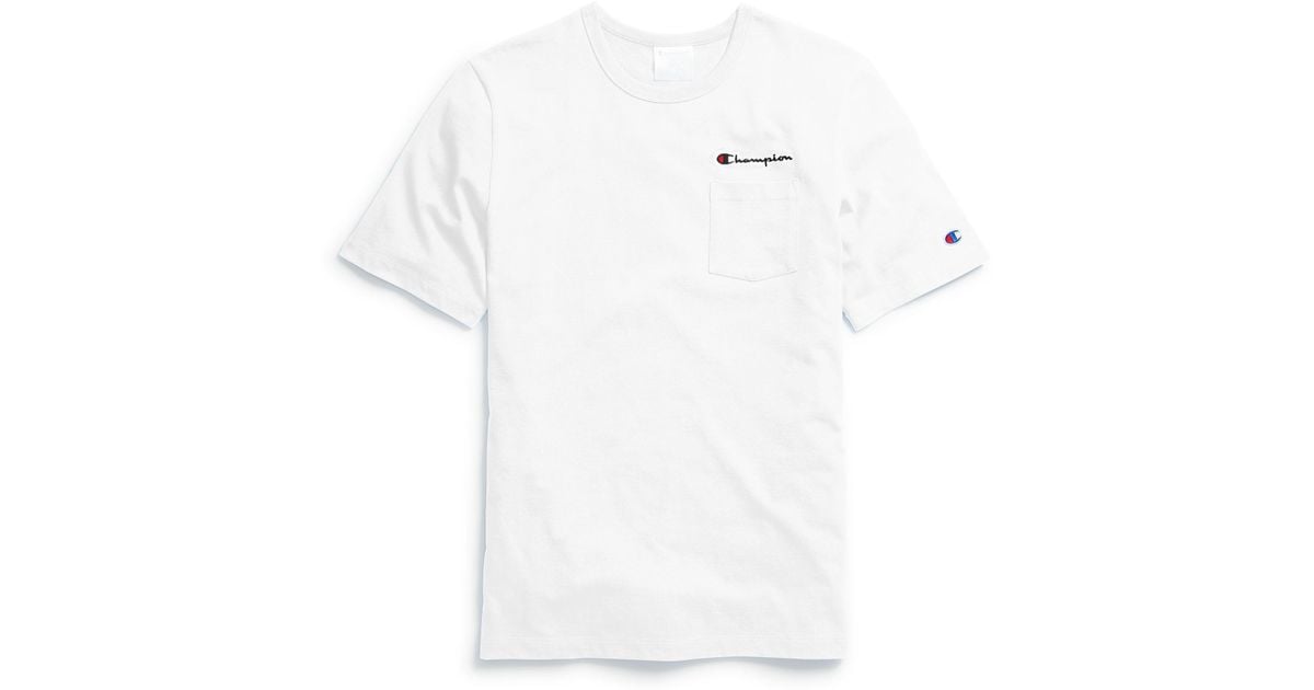 white champion tee shirt