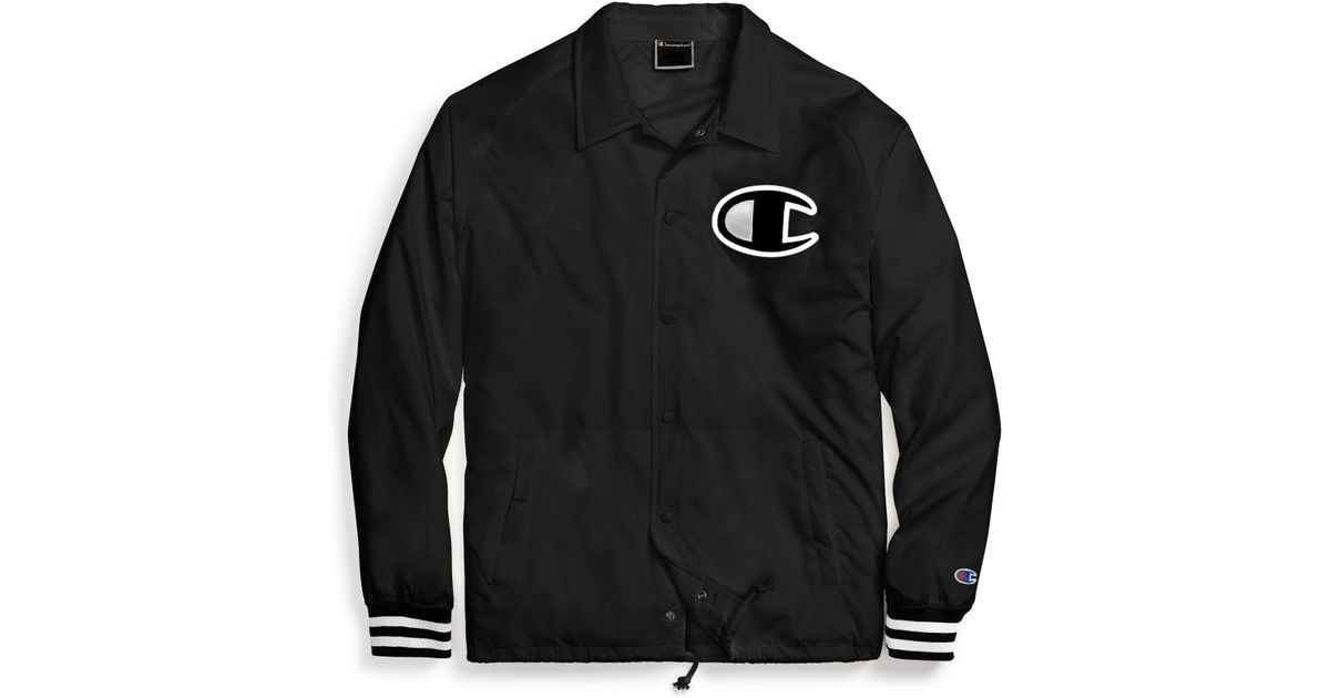 champion c logo coaches jacket