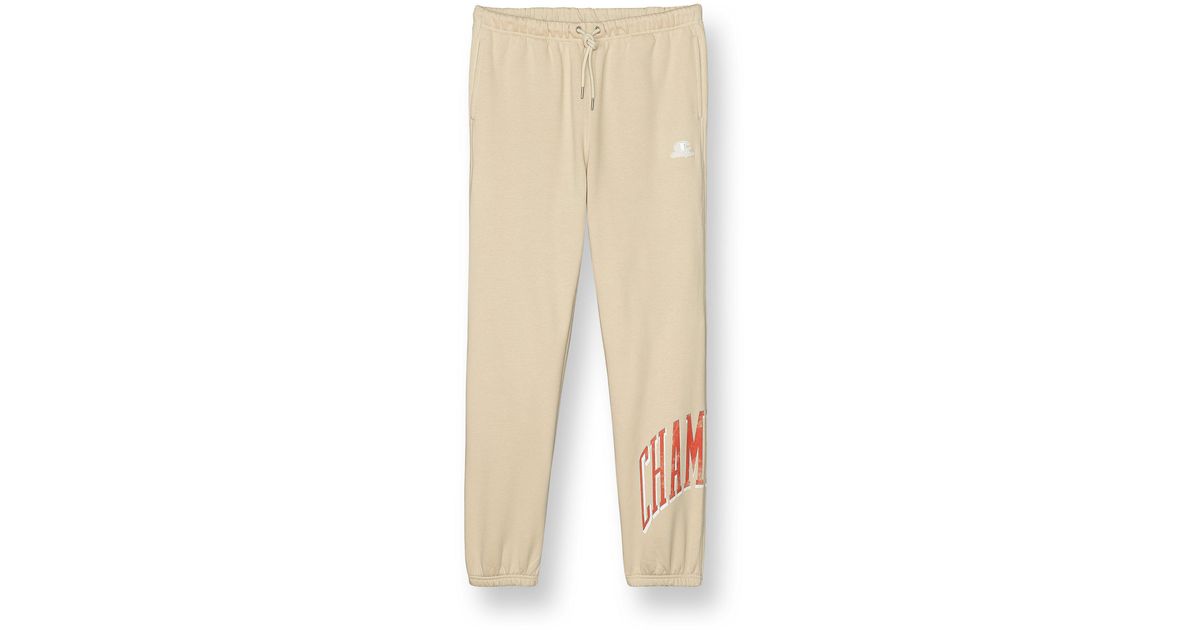 Champion Classic Fleece Oversized Sweatpants in Natural Lyst