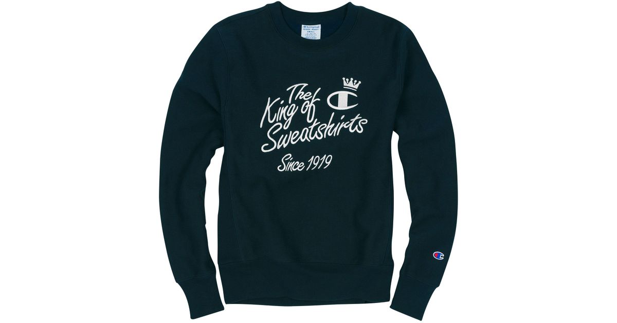 champion the king of sweatshirts