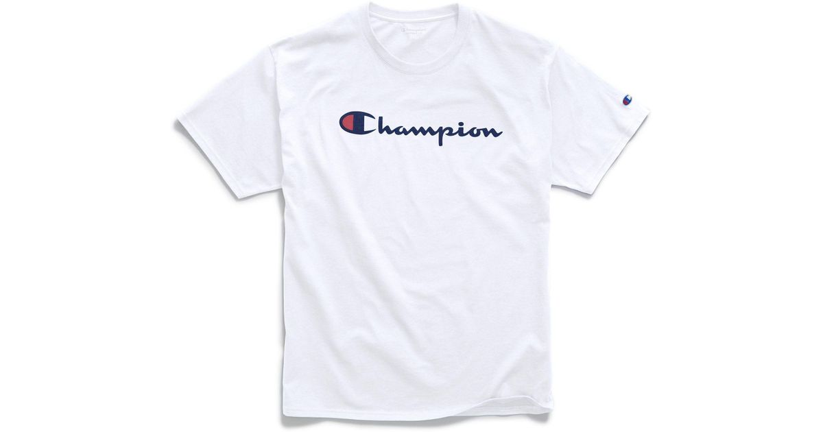 champion big script tee