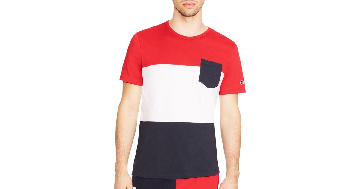 champion colorblock tee