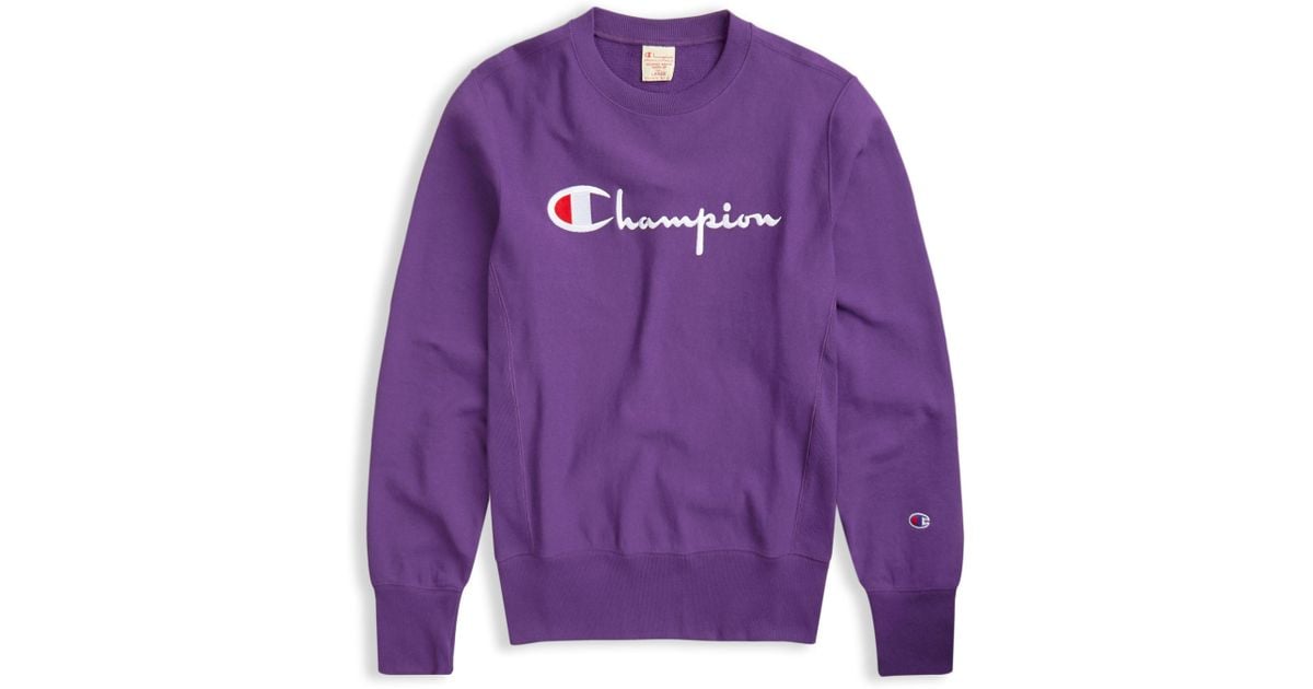 champion purple sweater