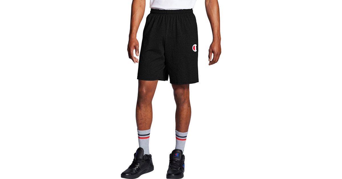 champion classic jersey shorts