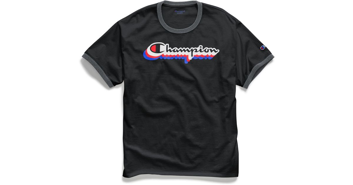 champion multi color tee