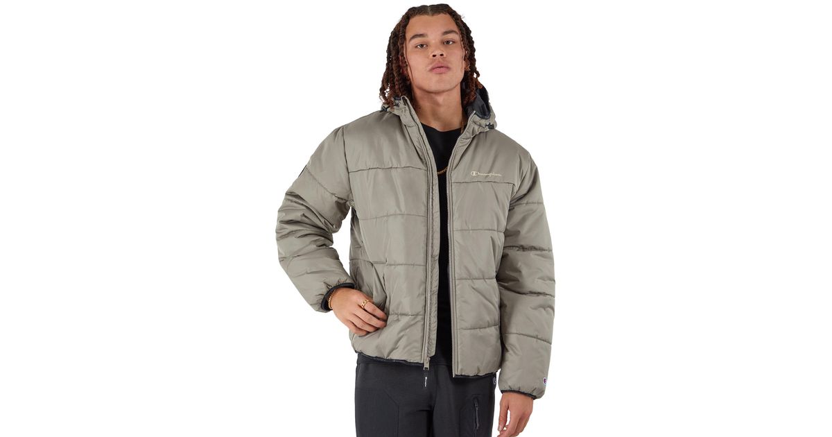 Champion padded jacket in grey