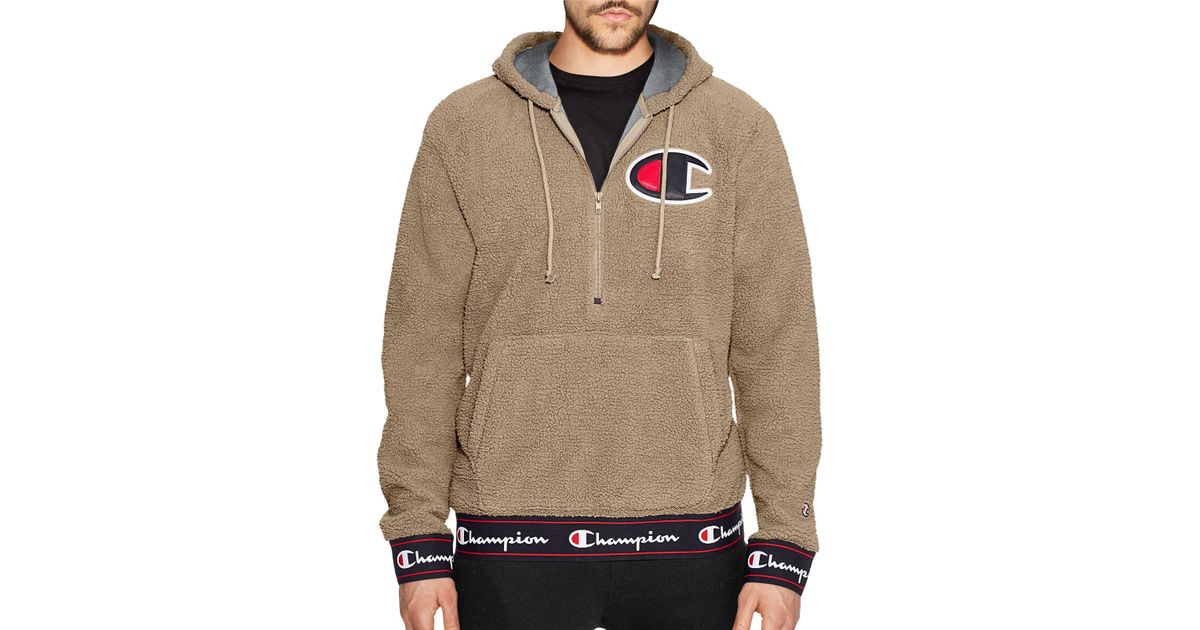 champion life sherpa pullover hoodie