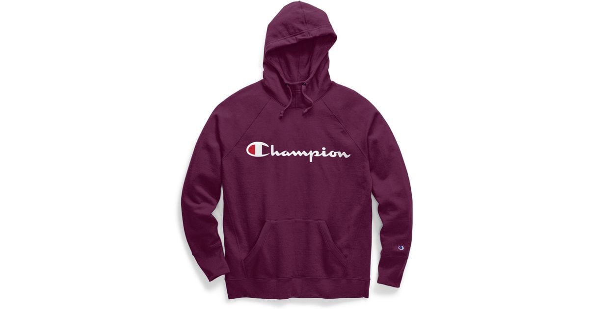 Champion Powerblend® Fleece Pullover Hoodie, Script Logo in
