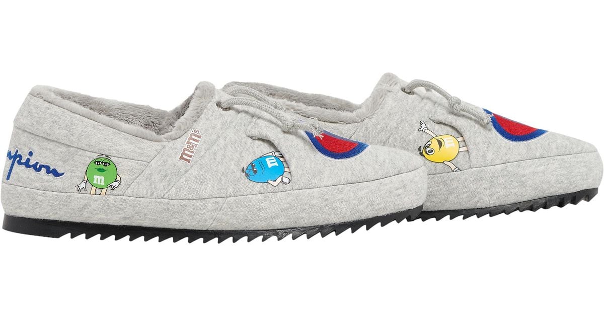 champion m&m university slippers