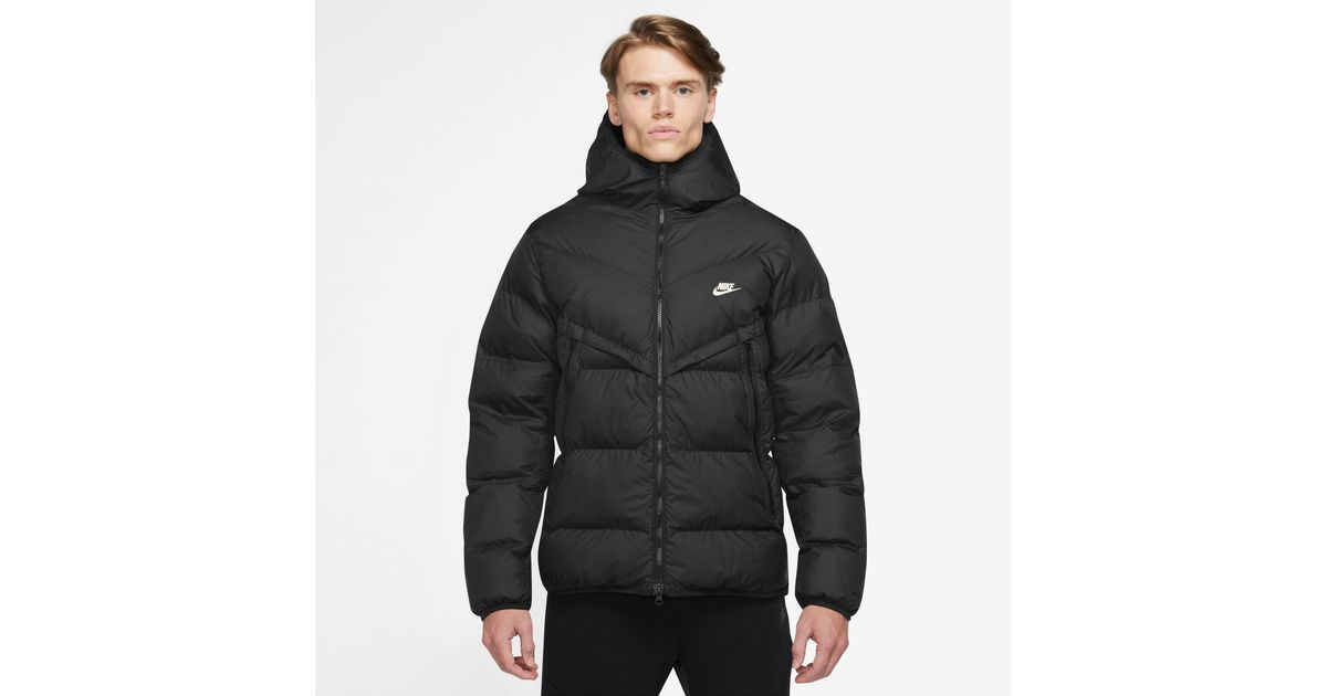 Nike Synthetic Plainfield Windrunner in Black for Men | Lyst