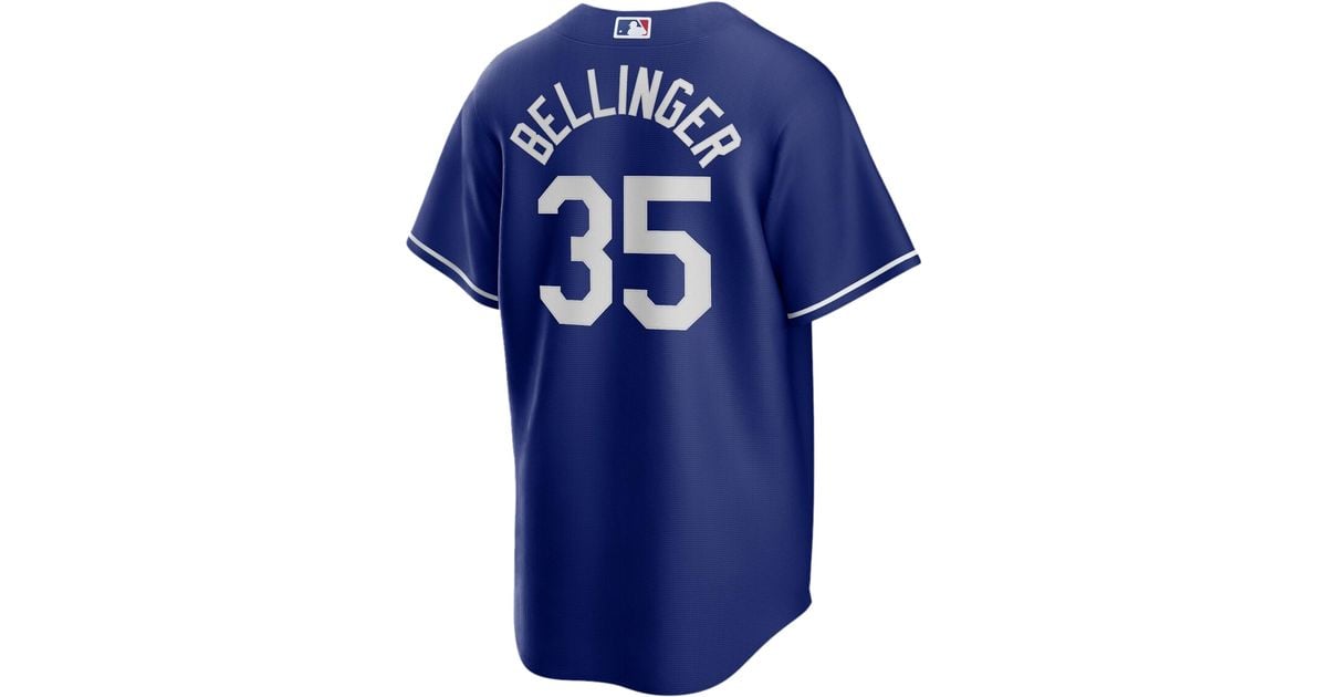 Nike Satin Cody Bellinger Dodgers Replica Player Jersey in Blue for Men