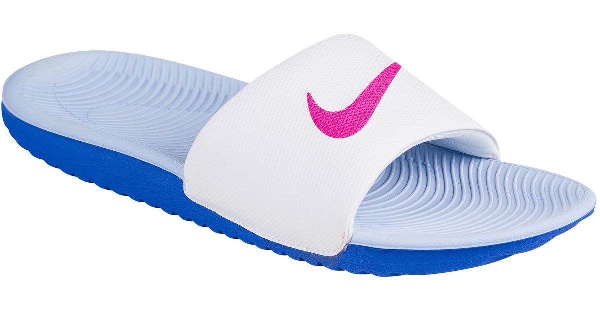 nike kawa pink slides