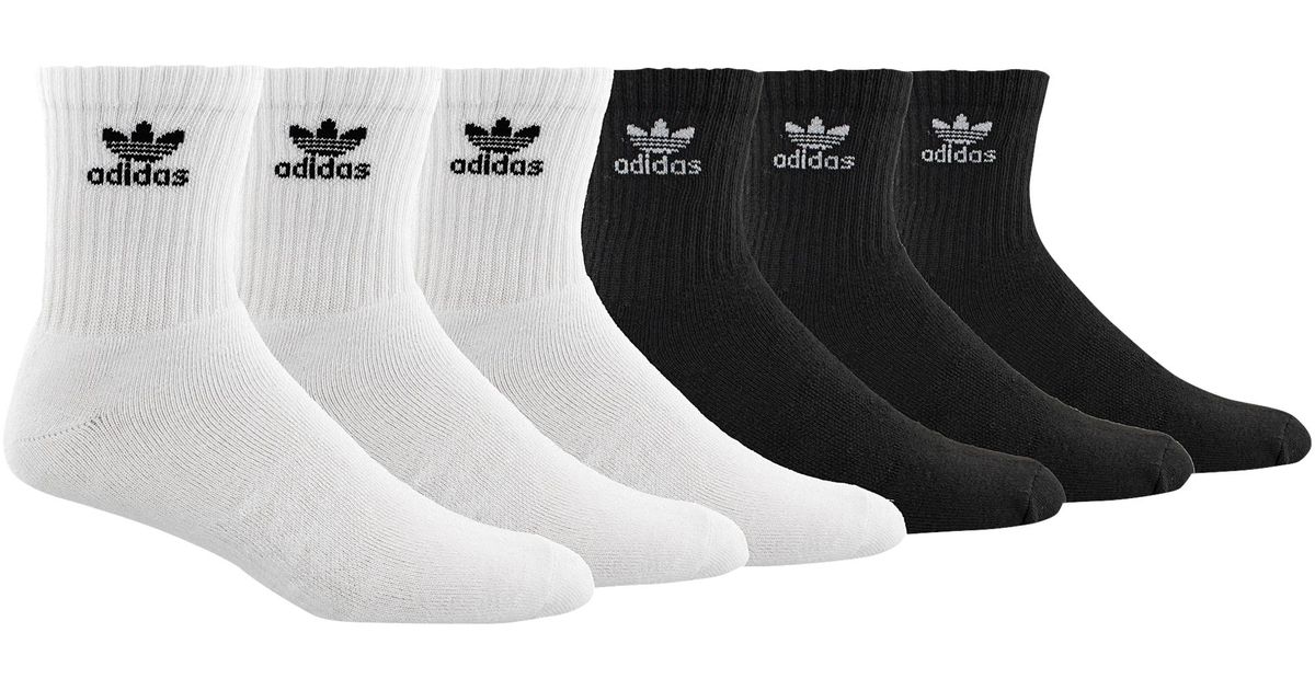 adidas trefoil quarter socks