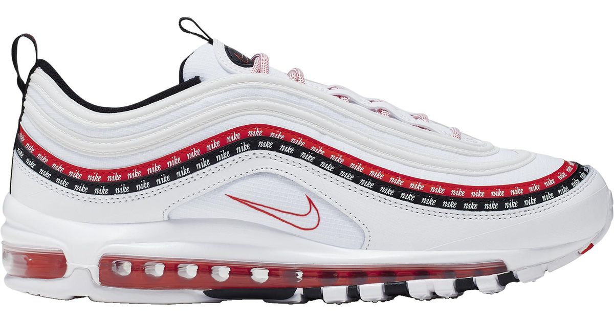mens nike air max 97 white and red