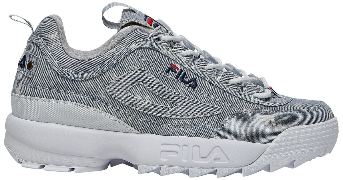 light blue fila disruptor