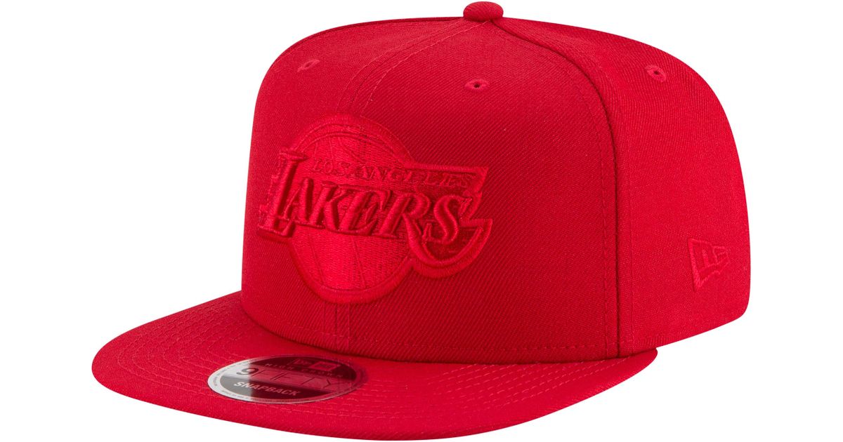 Los Angeles Lakers Nba Red Snapback Cap 