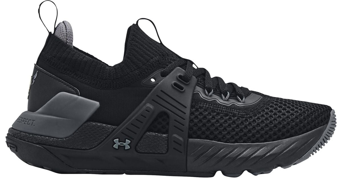 Under Armour Project Rock 4 Training Shoes in Black/Grey (Black) Lyst