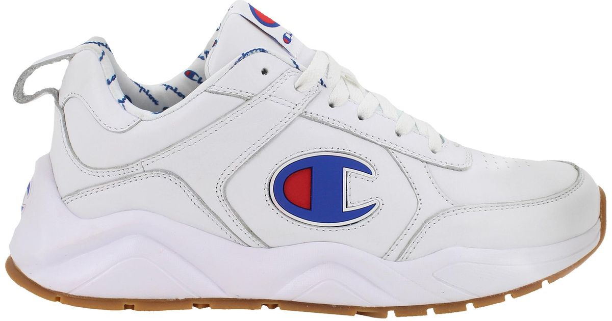 Champion Neoprene 93 Eighteen - Basketball Shoes in White Leather ...