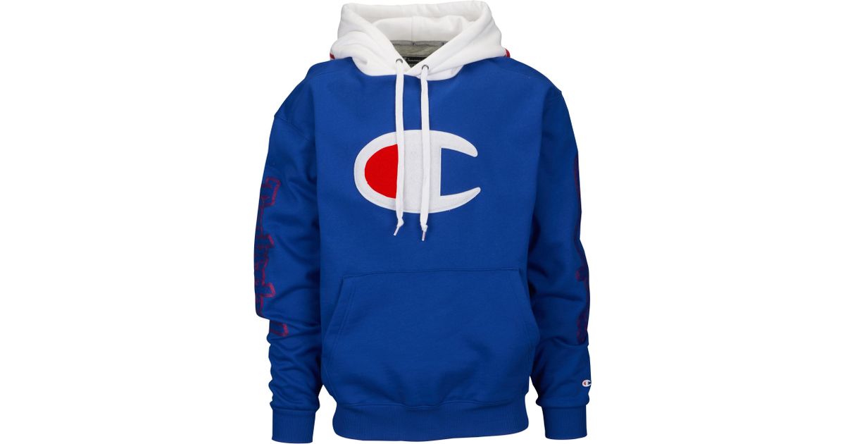 blue champion timberland hoodie