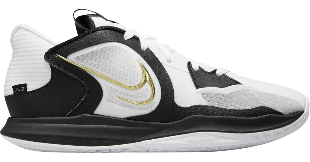 Nike Kyrie Low 5 - Basketball Shoes in White/Gold/Black (Black) for Men ...