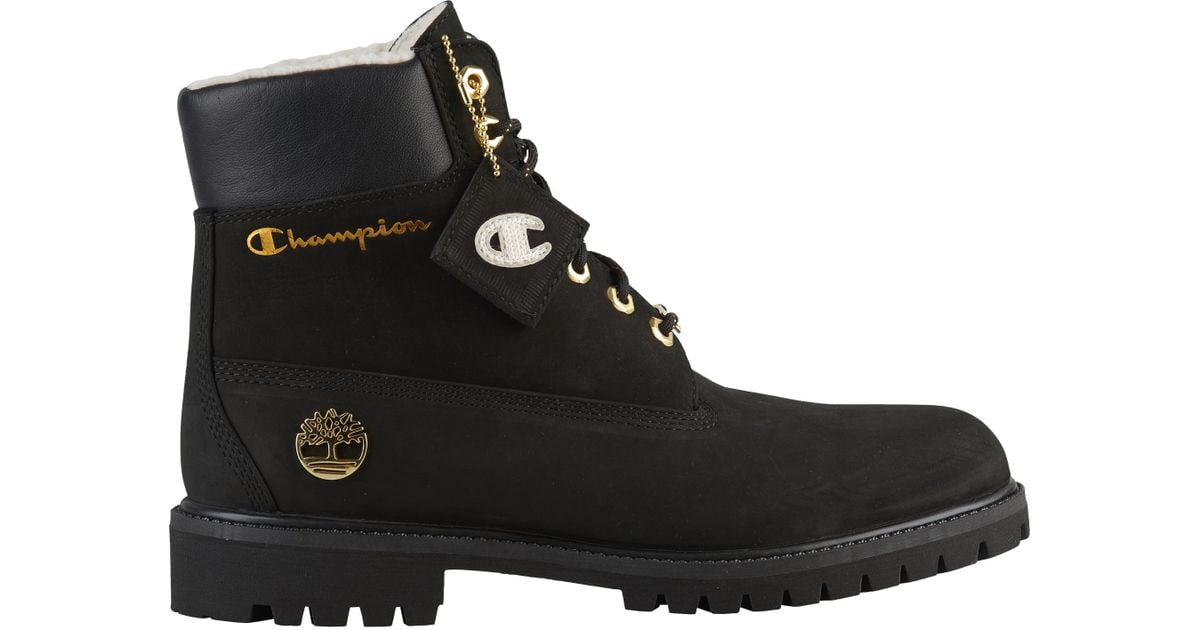 timberland collab with champion