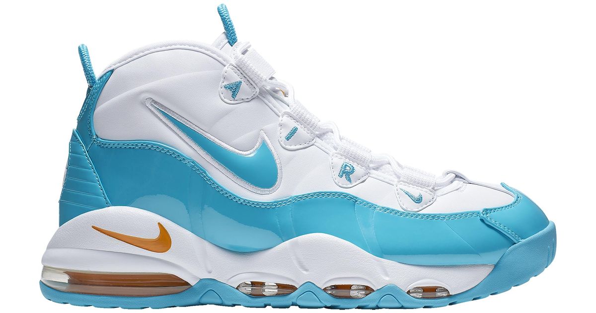 uptempo white and blue