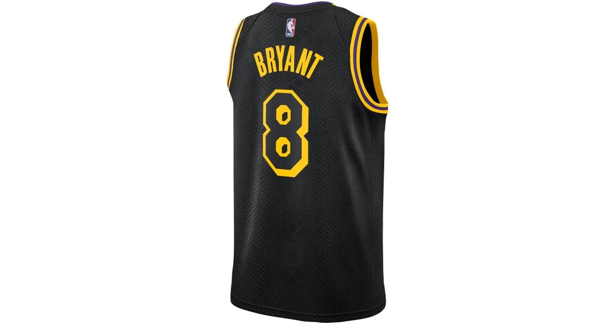 Nike Synthetic Kobe Bryant Nba Swingman Jersey in Black for Men - Lyst