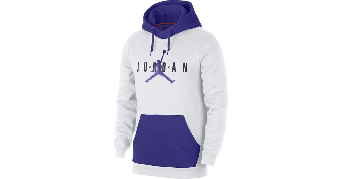 jordan jumpman air fleece pullover hoodie purple