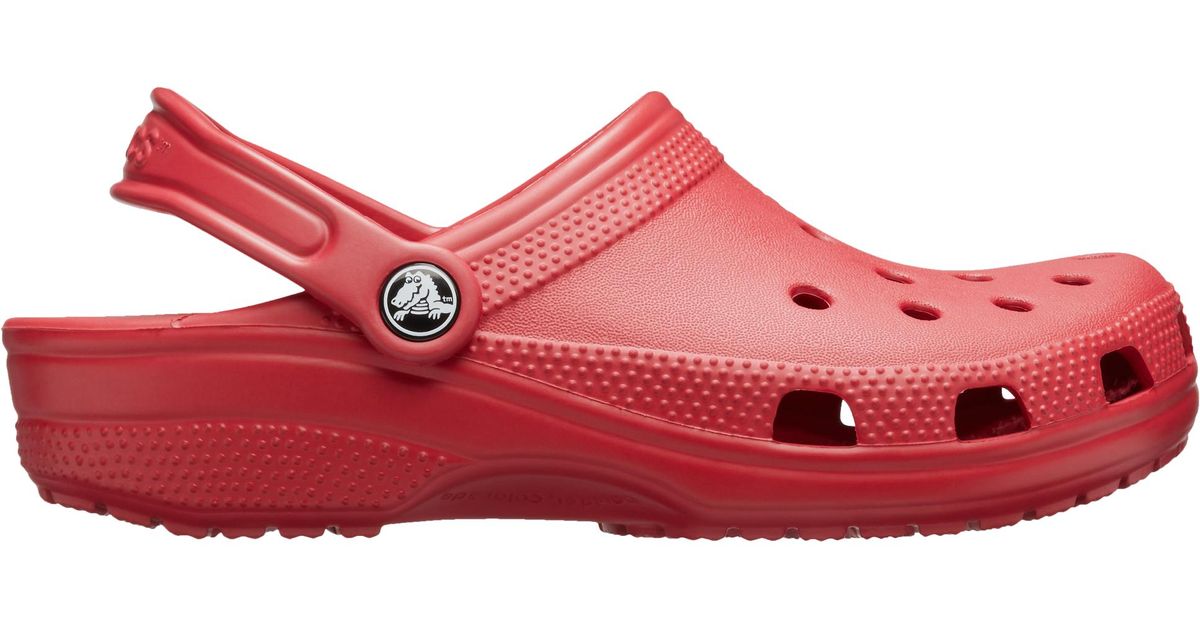 crocs sandals red