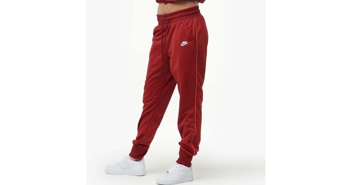 nike heritage red track pants