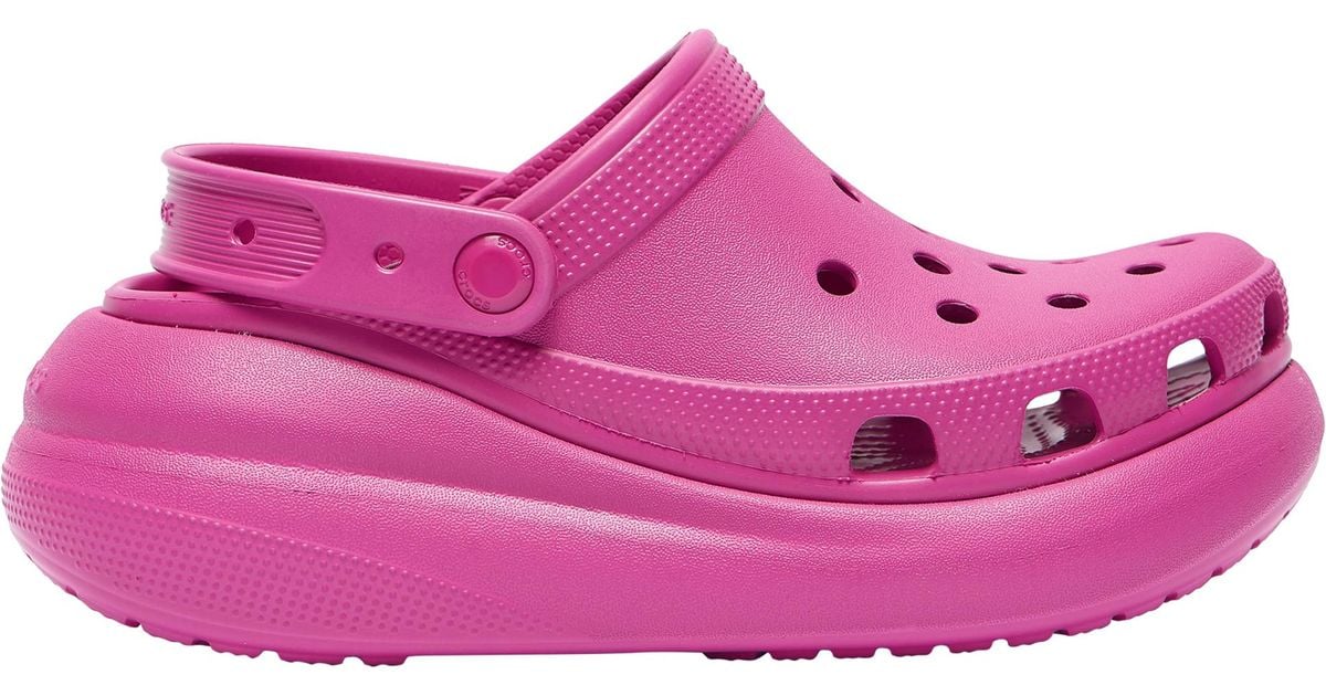 Crocs™ Classic Crush Clogs - Shoes in Pink (Purple) | Lyst
