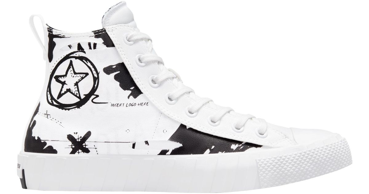 Converse Rubber Unt1tl3d Tear Away High Top Basketball Shoes in White