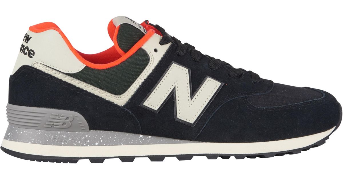 new balance 574 black with flame