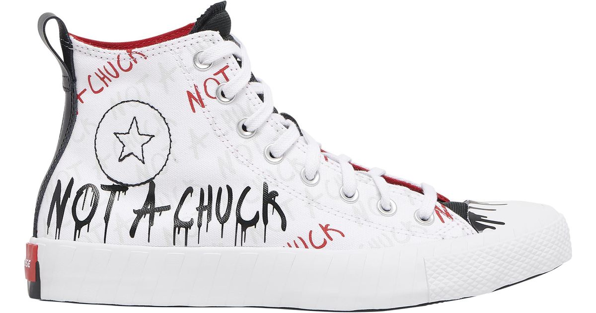 Converse Canvas Not A Chuck Paint Drip Basketball Shoes in White