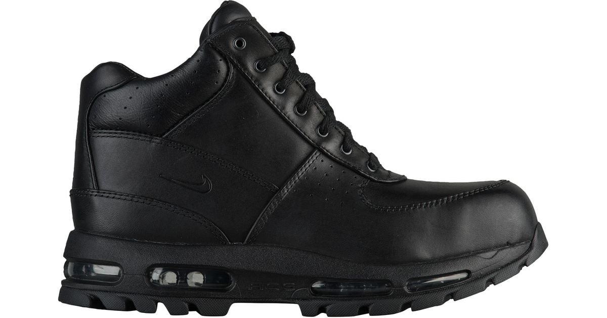 nike air max goadome acg black leather mens boots