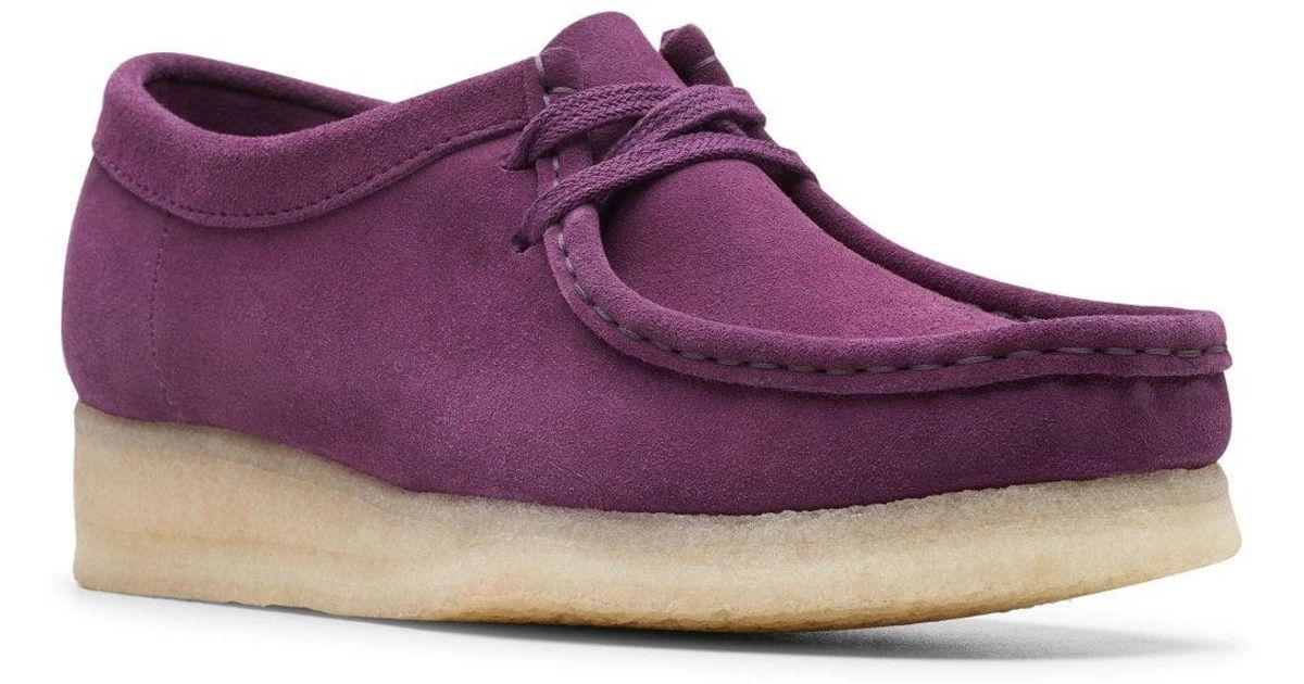 Clarks Wallabee Shoe in Purple | Lyst Canada