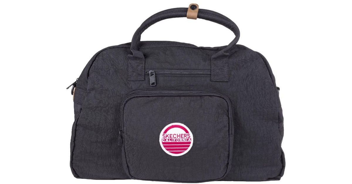 Skechers Black Sport Gym Bag For Men