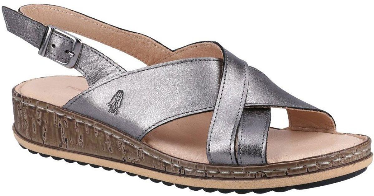 Hush Puppies Elena Wedge Sandals in Grey Lyst UK
