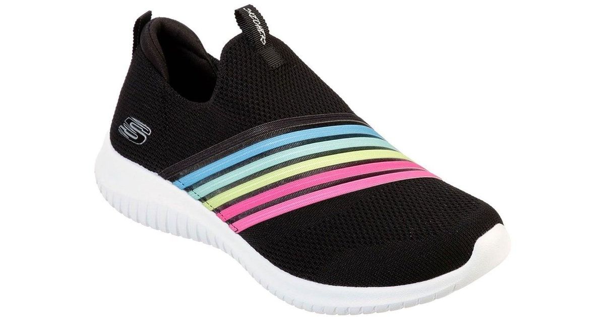 Skechers Ultra Flex Brightful Day Womens Trainers in Black Lyst UK