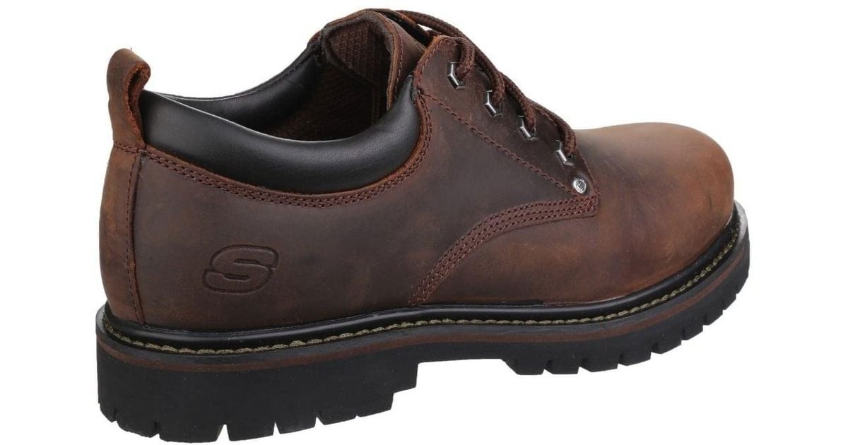 Skechers Leather Tom Cats Lace Up Shoes in Brown for Men | Lyst Canada