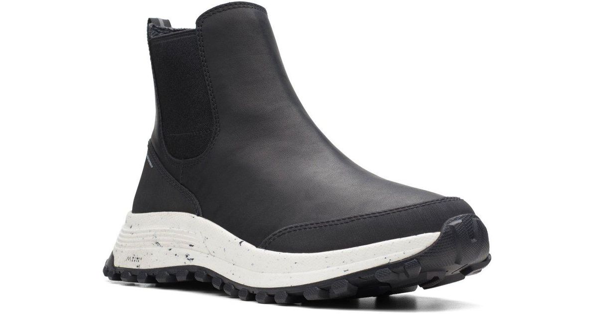 Clarks Leather Atl Trek Up Wp Boots in Black | Lyst UK