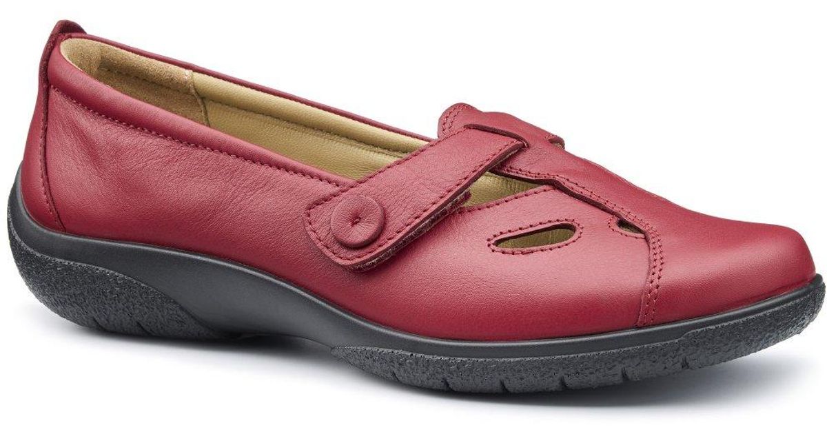 Hotter Nirvana Wide Shoes in Red | Lyst UK