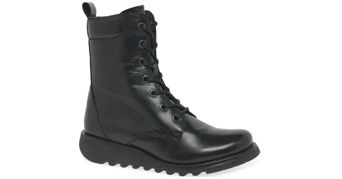 Fly lace store up boots
