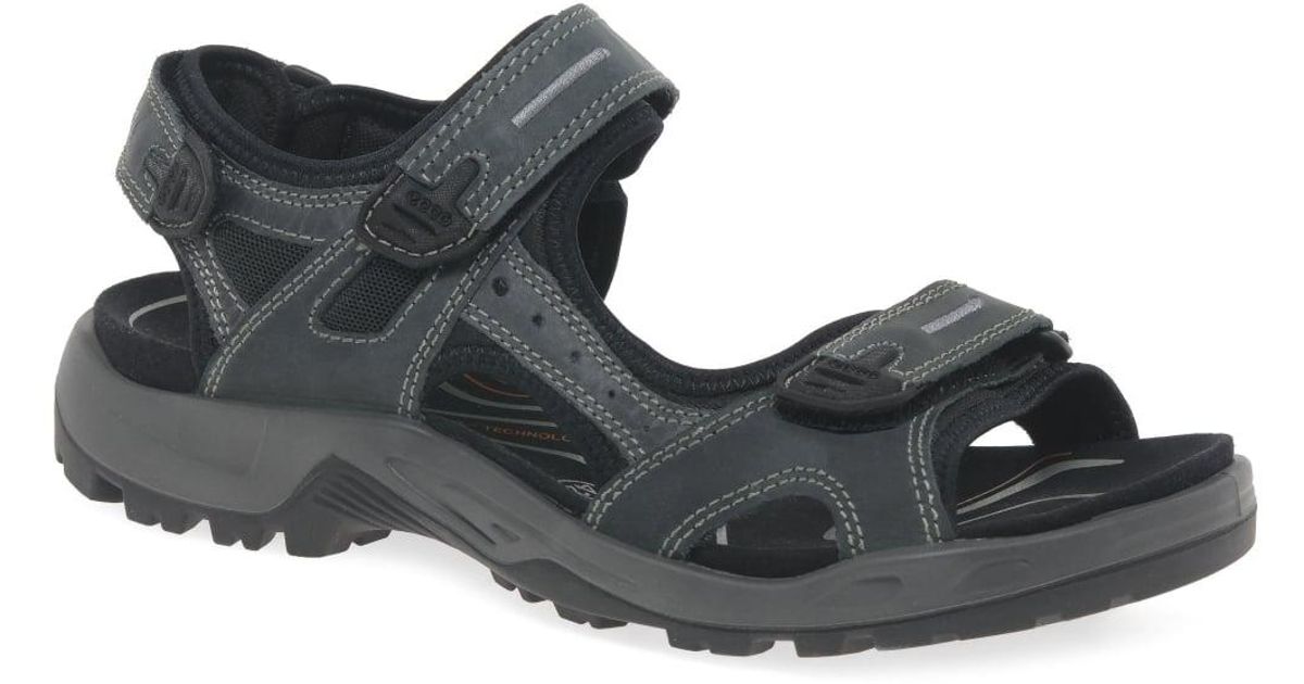 Ecco Leather Sporty Sandals Blue Offroad,marine 069564/02038 in Marine ...