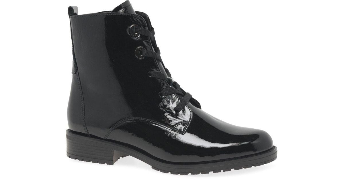 Gabor black patent boots deals