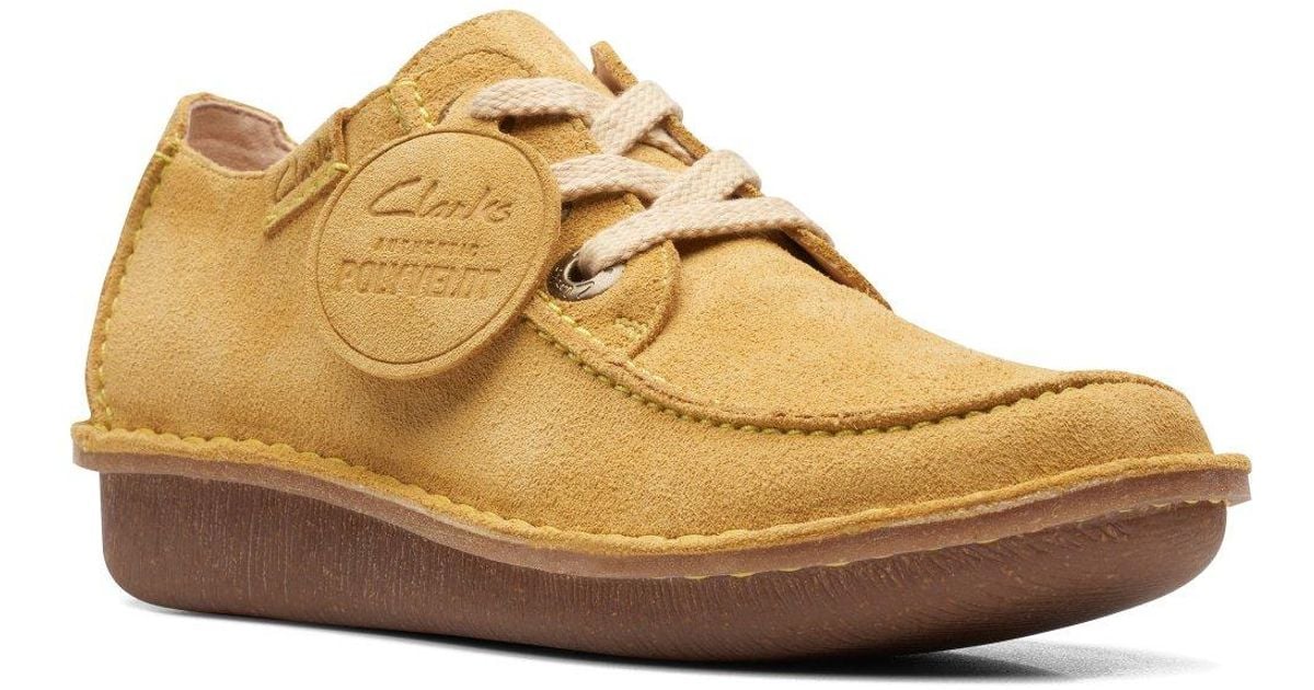 clarks mustard shoes