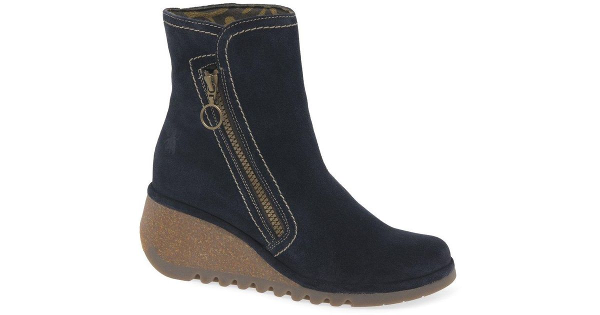 fly london navy blue shoes