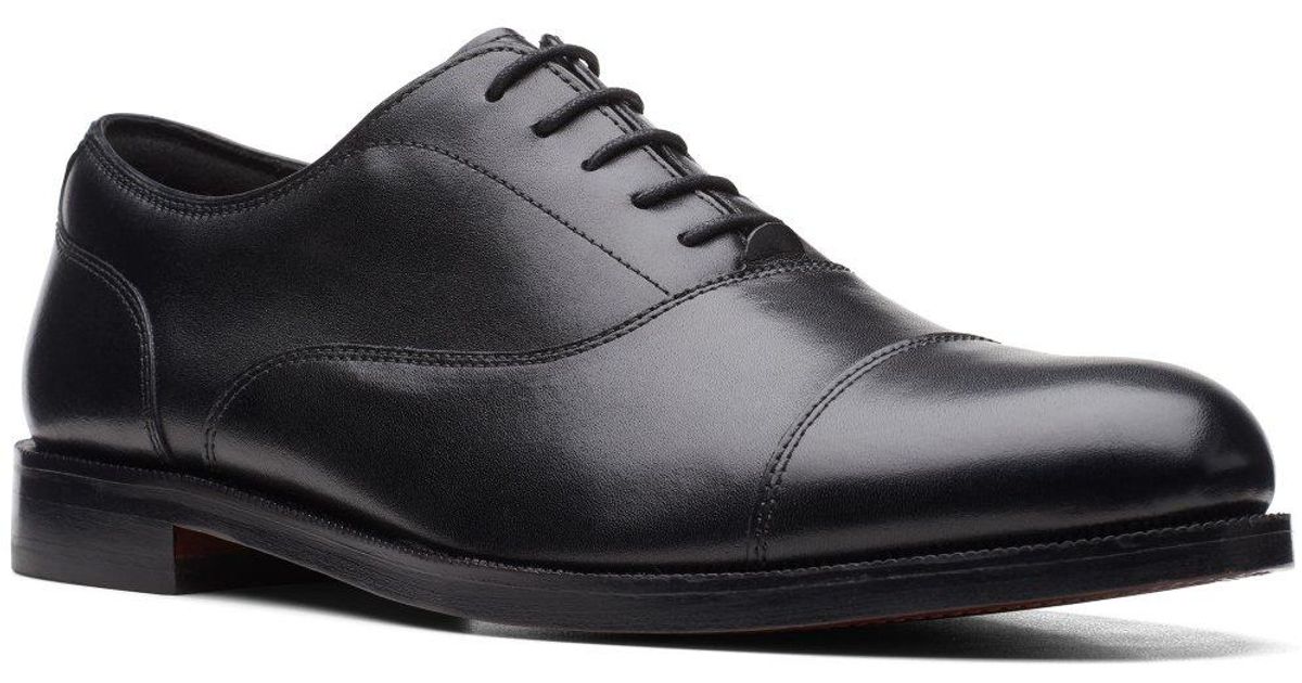 Clarks Craftdean Cap Formal Shoes in Black for Men | Lyst Canada